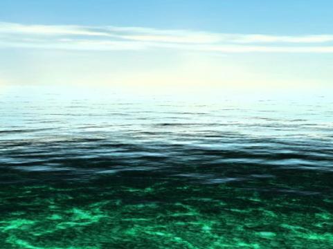 Анимированная модель морской поверхности