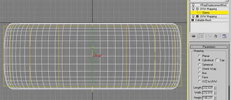 Протектор с помощью VRay Displacement.