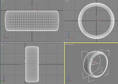 Протектор с помощью VRay Displacement.